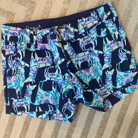 Lilly Pulitzer Callahan Shorts Alpaca My Bags, size 2 - NWOT - Picture 2 of 3